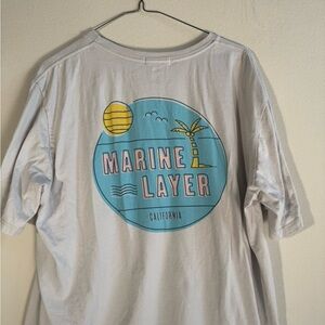 Marine Layer Light Gray Short Sleeve Tee